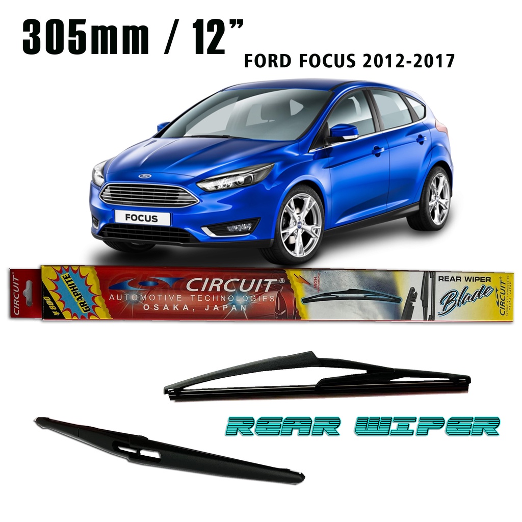 2012 Ford Focus Wiper Blade Size
