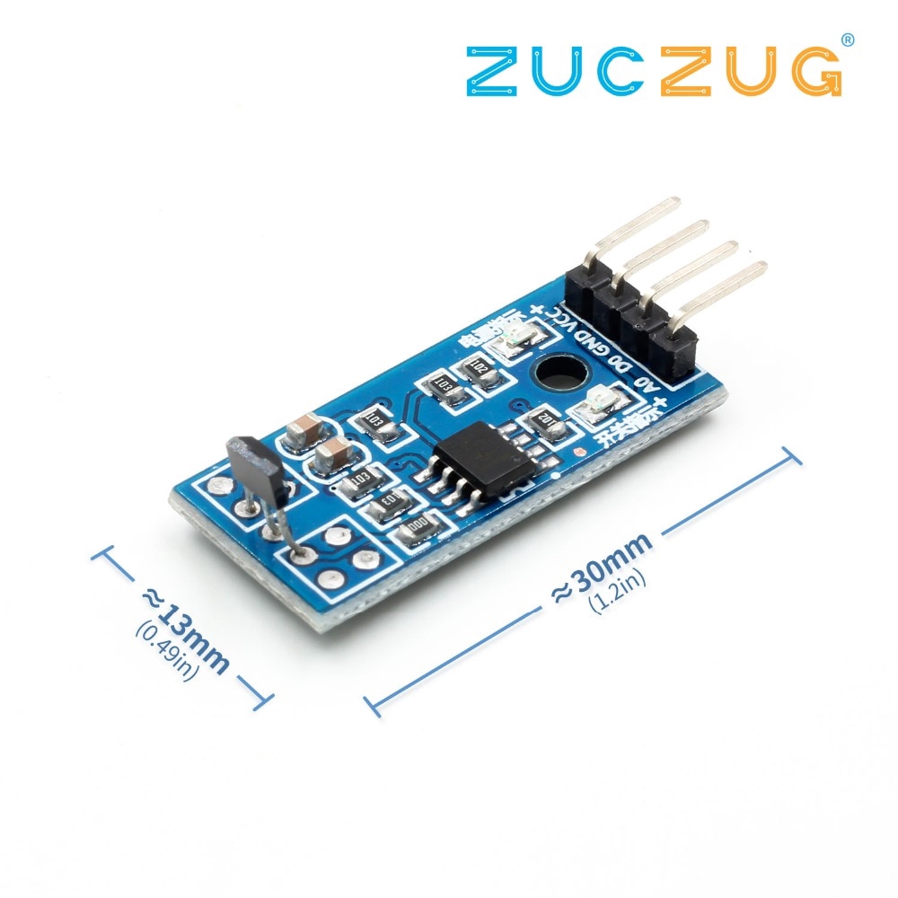 Arsmundi Hall Sensors Module 3144E 4pin Hall Switch Speed Magnetic ...
