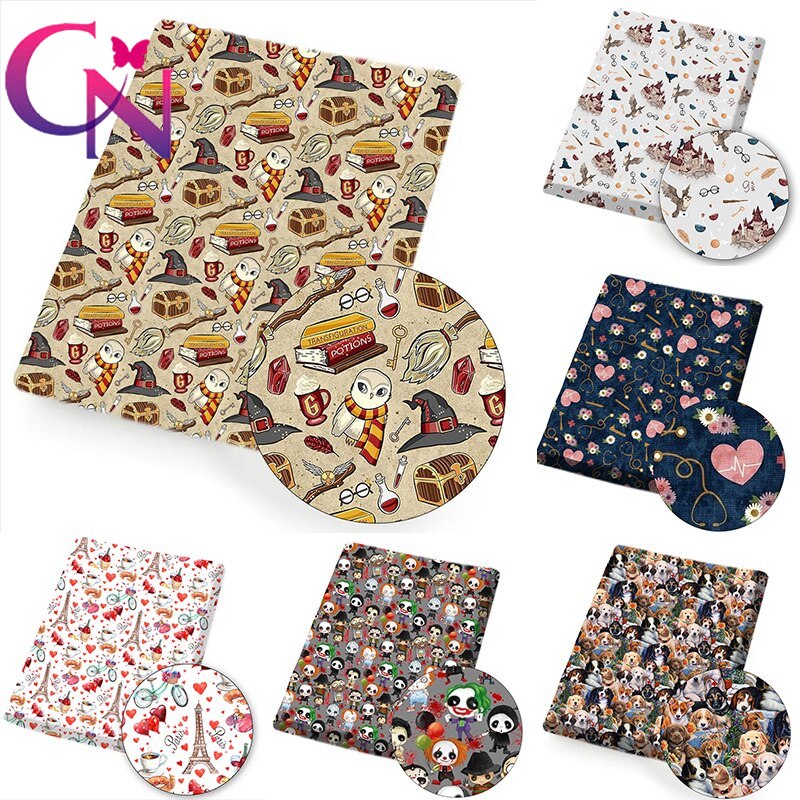 Cartoon Animals Print Polyester Cotton Fabric For Dress Sewing Clothes ...