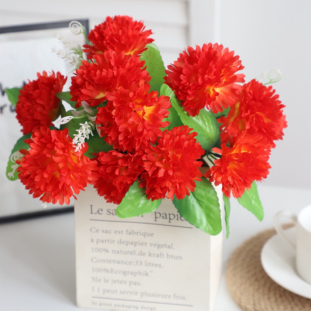 Artificial Carnation Imitation Flower Bouquets Of Flowers Fake Flowers