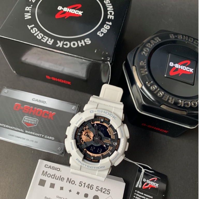 G-SHOCK　5146/5425 p Casio G Shock Model 5146 5425 Analog Digital Watch White