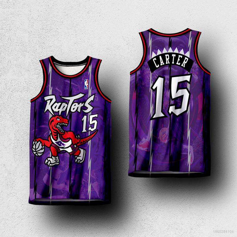 New Retro Raptors Vince Carter Basketball Jersey Sports Vest Plus Size