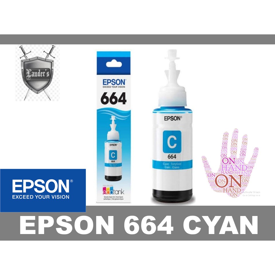 Epson 664 Cyan Original Ink Bottle (T6642) Shopee Philippines