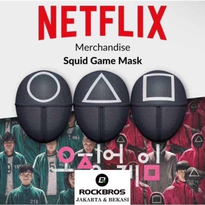 Original Mask Squid Game Mask Muka Import From Korea Netflix Tiktok