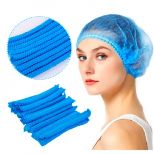 1Pcs 21-inch Disposable Double Ribs Hair Head Cover Caps Net Non Woven ...