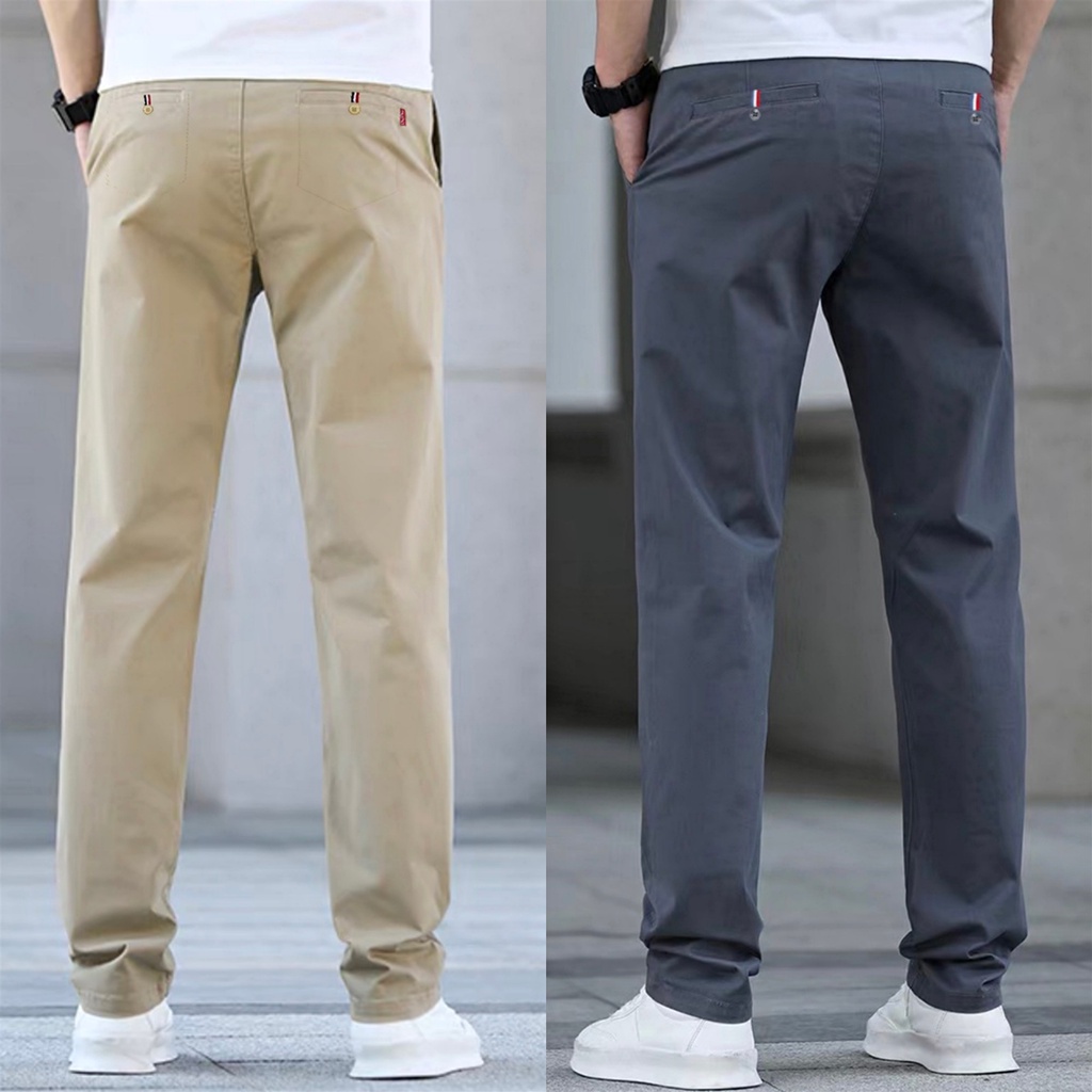 Huilishi Korean chino pants high quality men's casual comfortable pants ...