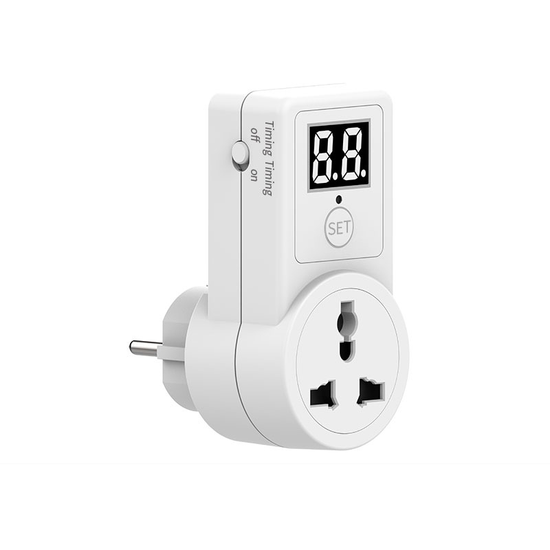 EU Plug Digital Countdown Timer Smart Control Plug-In Switch Socket ...