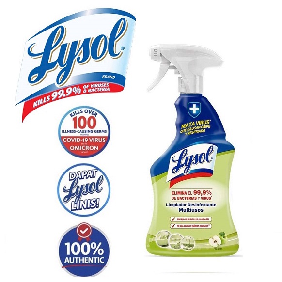Lysol Green Apple All Purpose Cleaner Spray 500mL Shopee Philippines