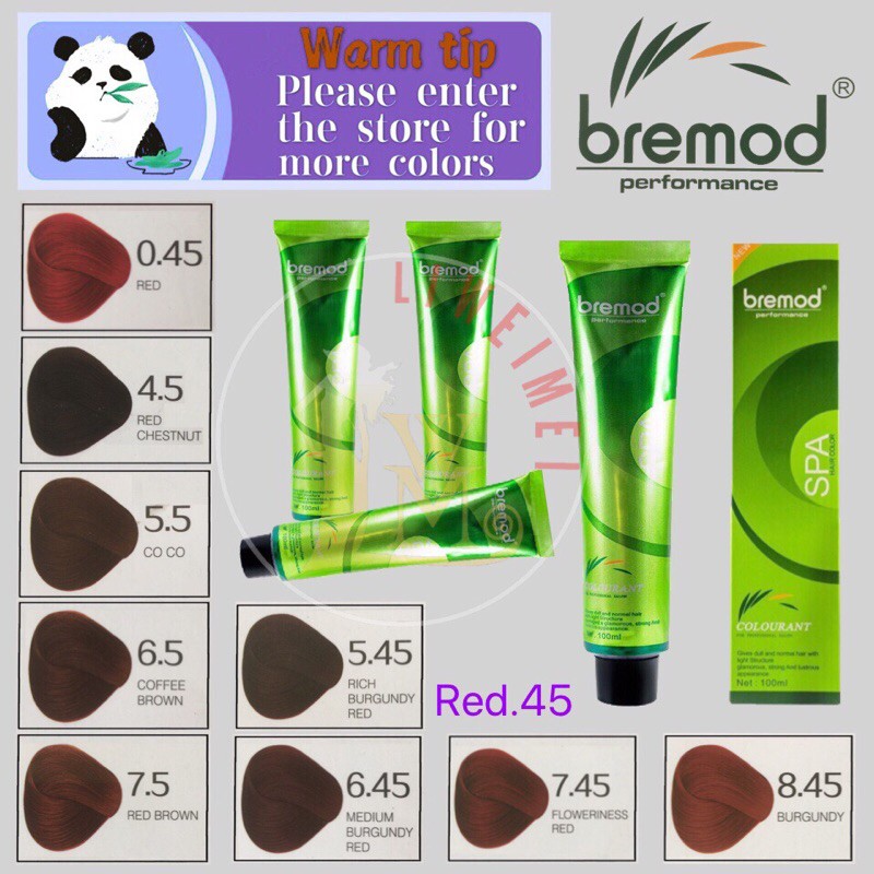 【RFL.RFG】（Red.45）bremod performance hair color 100ml | Shopee Philippines