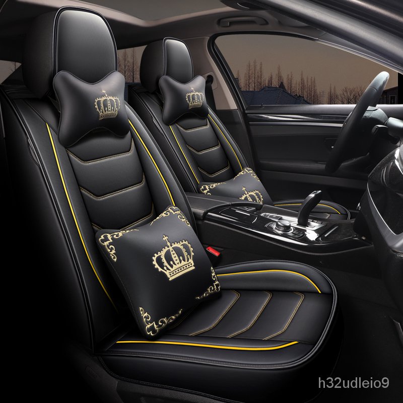 Leather Car Seat Cover Universal Full Covers Seat for Perodua Viva Axia