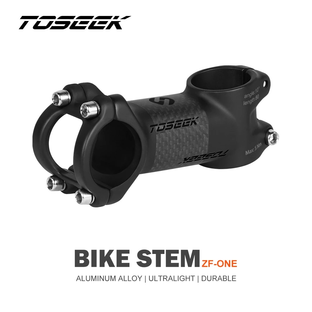 TOSEEK ZF-ONE Carbon Bike Stem 10/17Degree Mountain Bike Stem