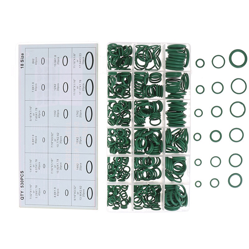 mietao 530Pcs Seal O-ring R134a Repair Car Air Conditioning Rubber ...