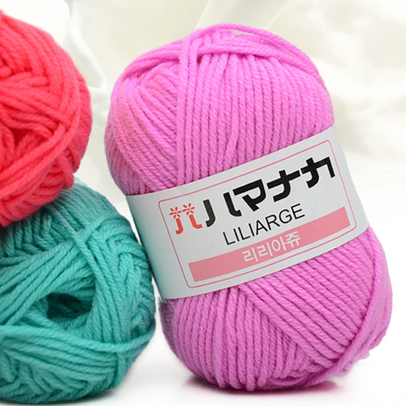 Milk Sweet Soft Cotton Baby Knitting Wool Yarn Thick Yarn Fiber Velvet