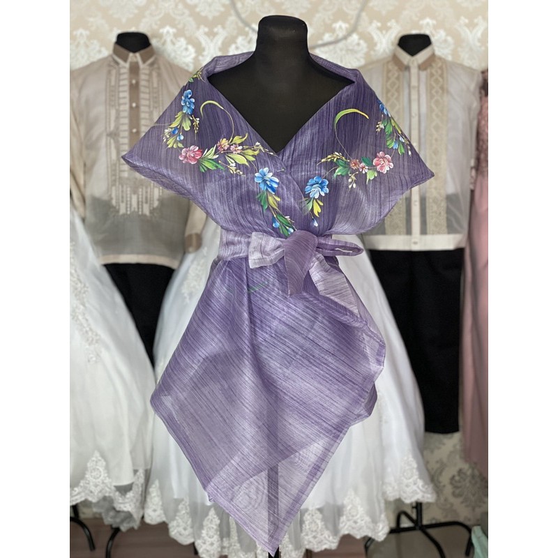 Modern Filipiniana Wrap Around Pinya pinya