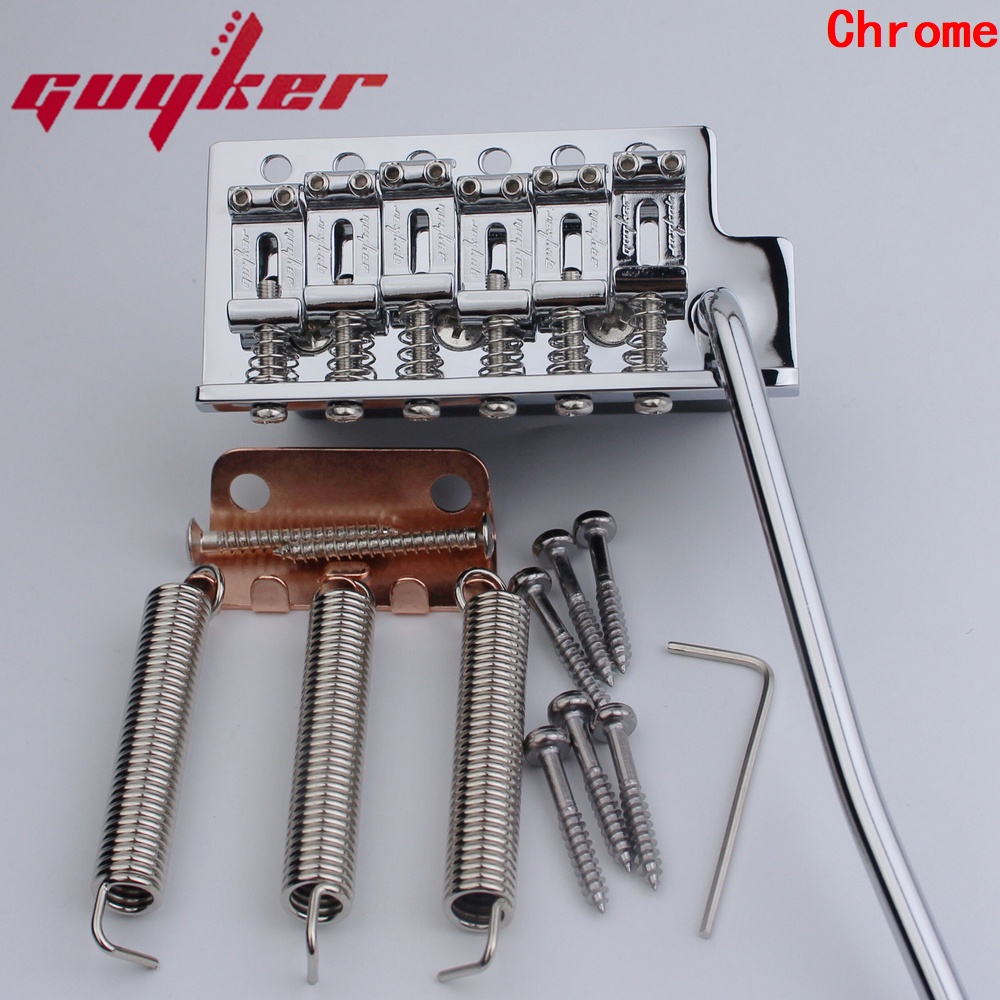 Guyker 2Pcs Bras Tremolo Guitare 5.5mm Pour Ibanez EDGE III SAT Pro FAT - Chrome Et Noir