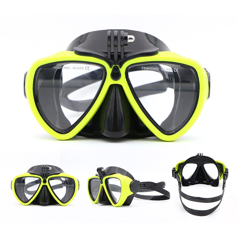 TELESIN Diving Goggle Snorkel Mask Camera Mount for GoPro, SJCAM, DJI ...