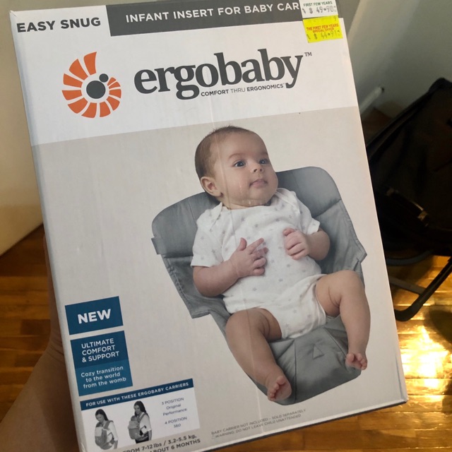 Ergo easy store snug infant insert