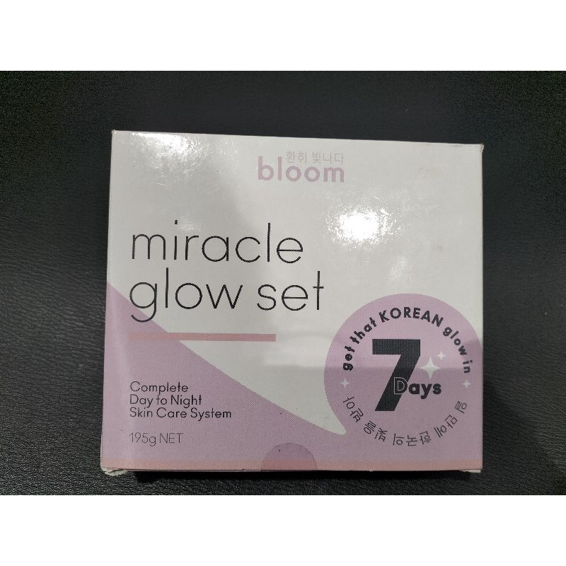 BLOOM MIRACLE GLOW SET GET THAT KOREAN GLOW IN 7DAYS Shopee Philippines