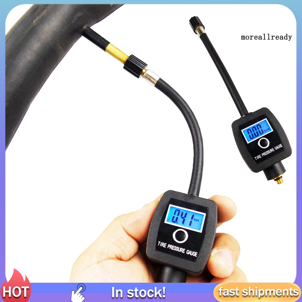 Mtb digital tyre online pressure gauge