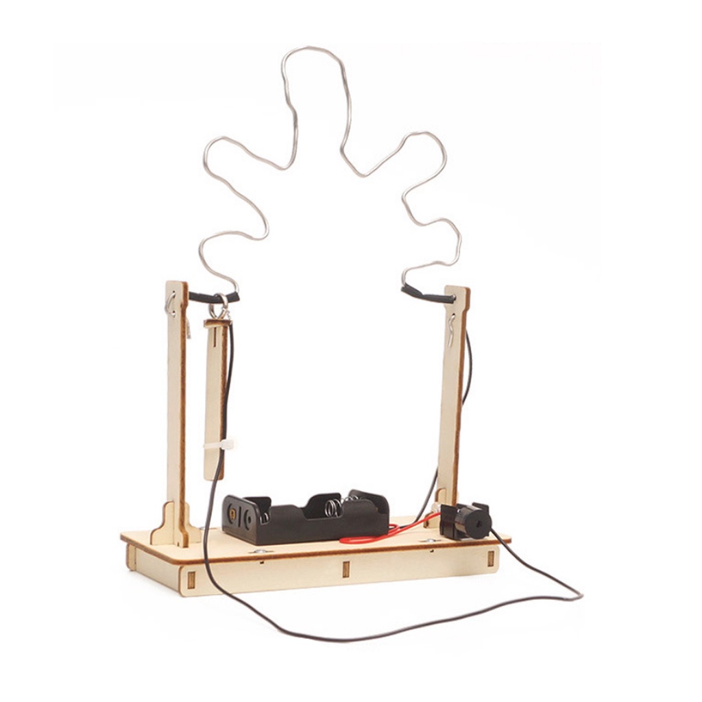 Creative DIY Wooden Cross Fire Line Physical Circuit Experiment School ...