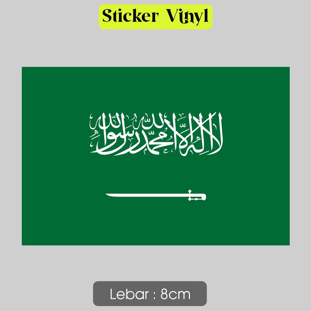 Saudi Arabia Sticker Vinyl Sticker with World Country Flag Motif ...