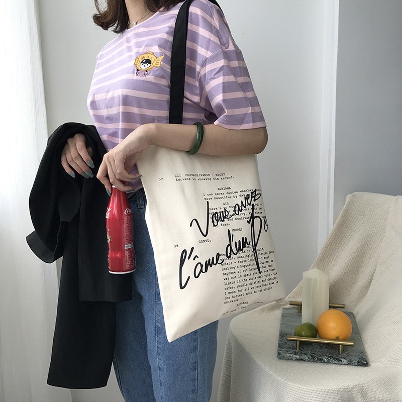 Korean tote outlet bag shopee