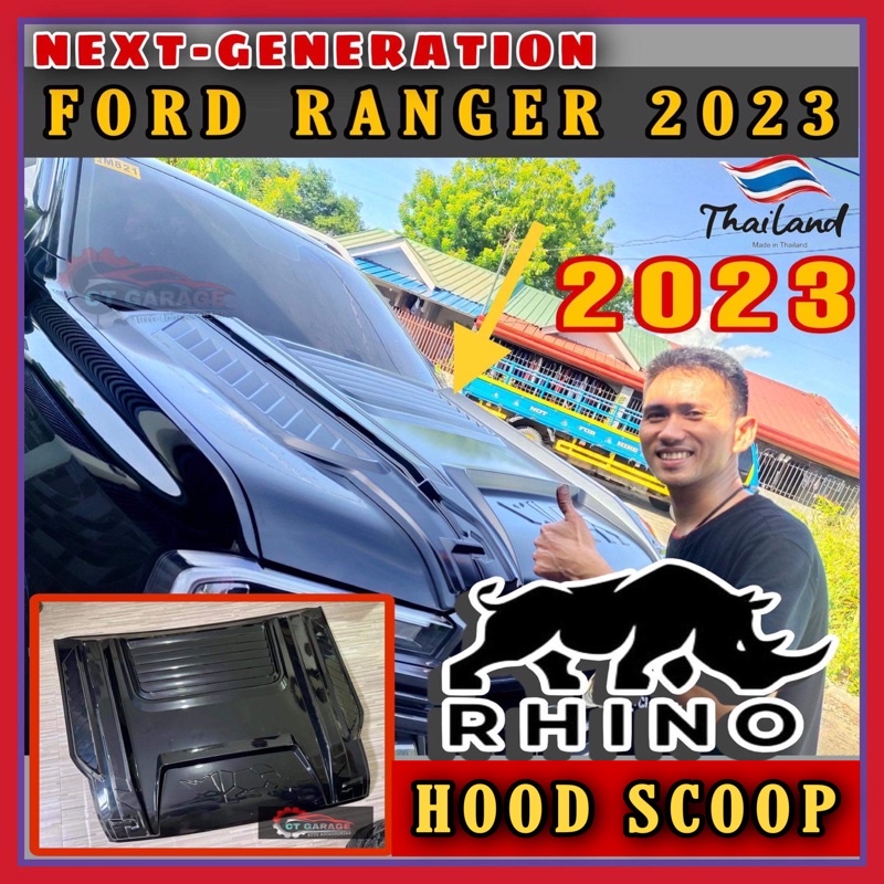 NEXTGENERATION FORD RANGER 2023 RHINO HOOD SCOOP (ranger 2023