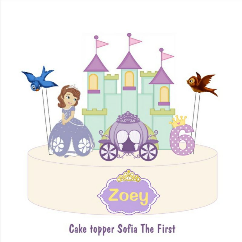 Sofia the first cake decoration cake topper | Shopee Philippines