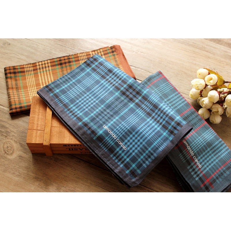 Caruso Basic Cotton handkerchief 1doz Shopee Philippines