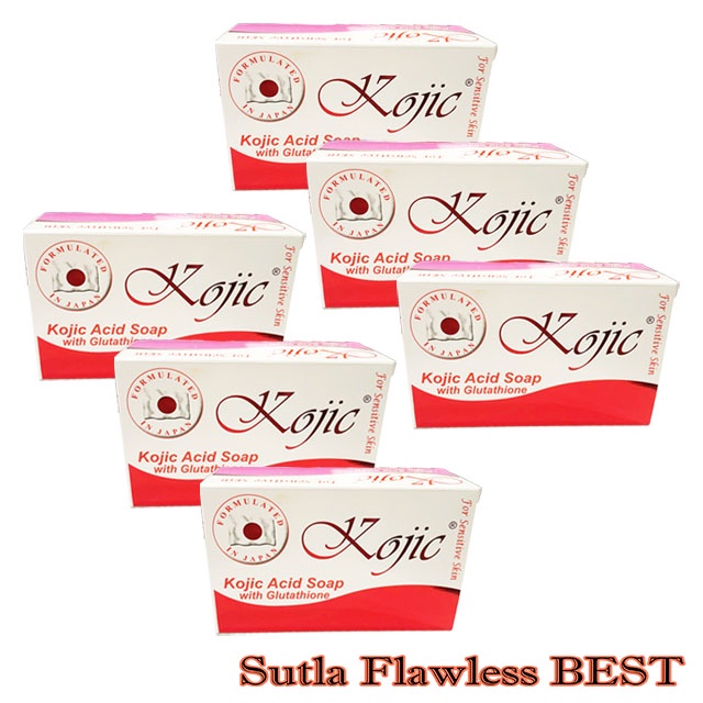 6pcs Original Kojic Acid Japan Soap with Glutathione (PINK)