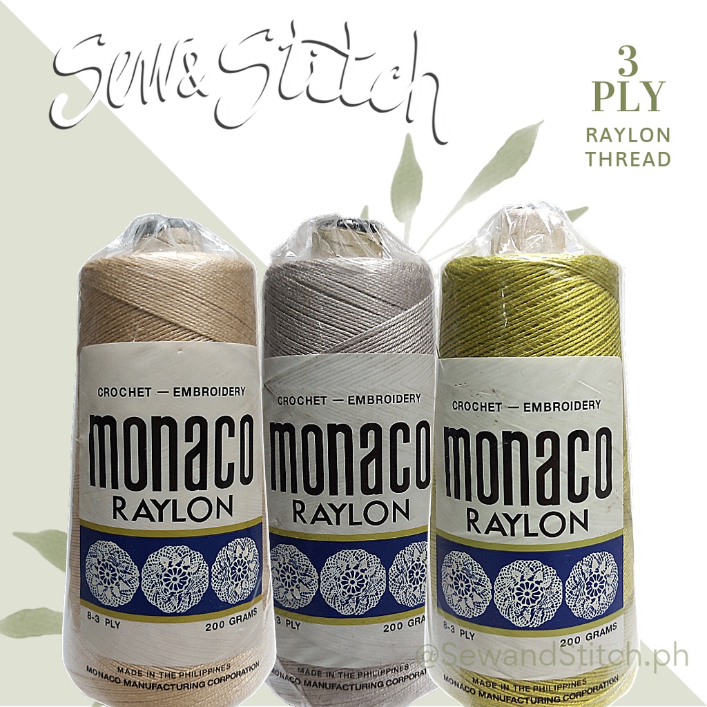 Monaco Raylon Cone Crochet-Embroidery [SewAndStitch] | Shopee Philippines