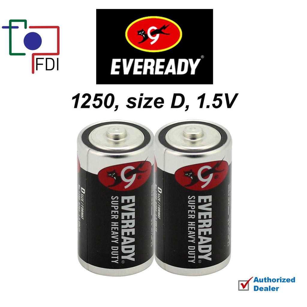 Eveready SUPER HEAVY DUTY size D battery (2 pcs) Shopee Philippines
