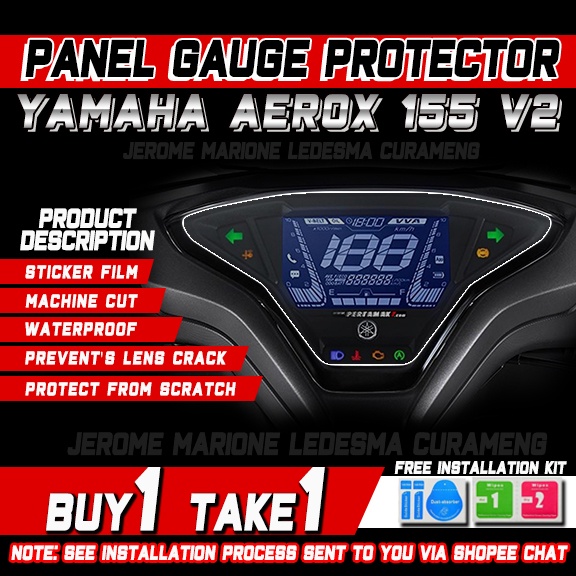 PANEL GAUGE PROTECTOR YAMAHA AEROX V2 | Shopee Philippines