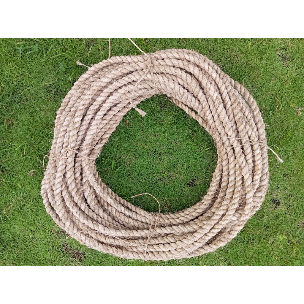 50 meters 3/4 inch 19mm Abaca Rope Heave Duty Maputi Shopee Philippines