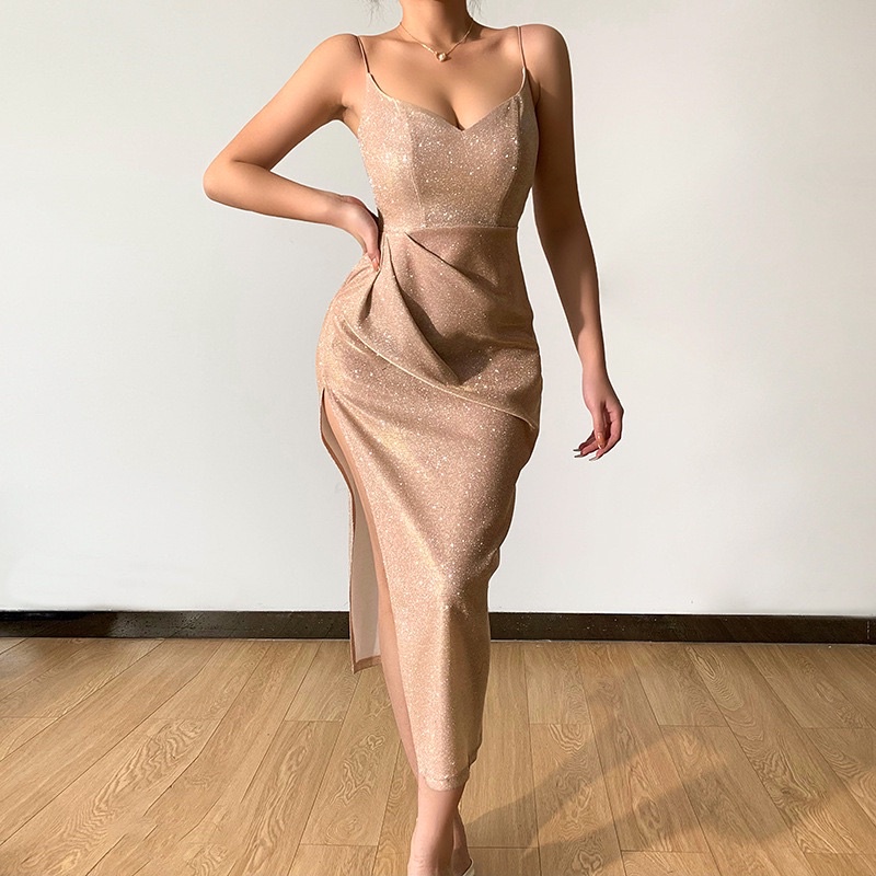 NUDE COLOR BODY FIT DRESS