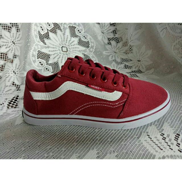 Vans chapman hot sale stripe red