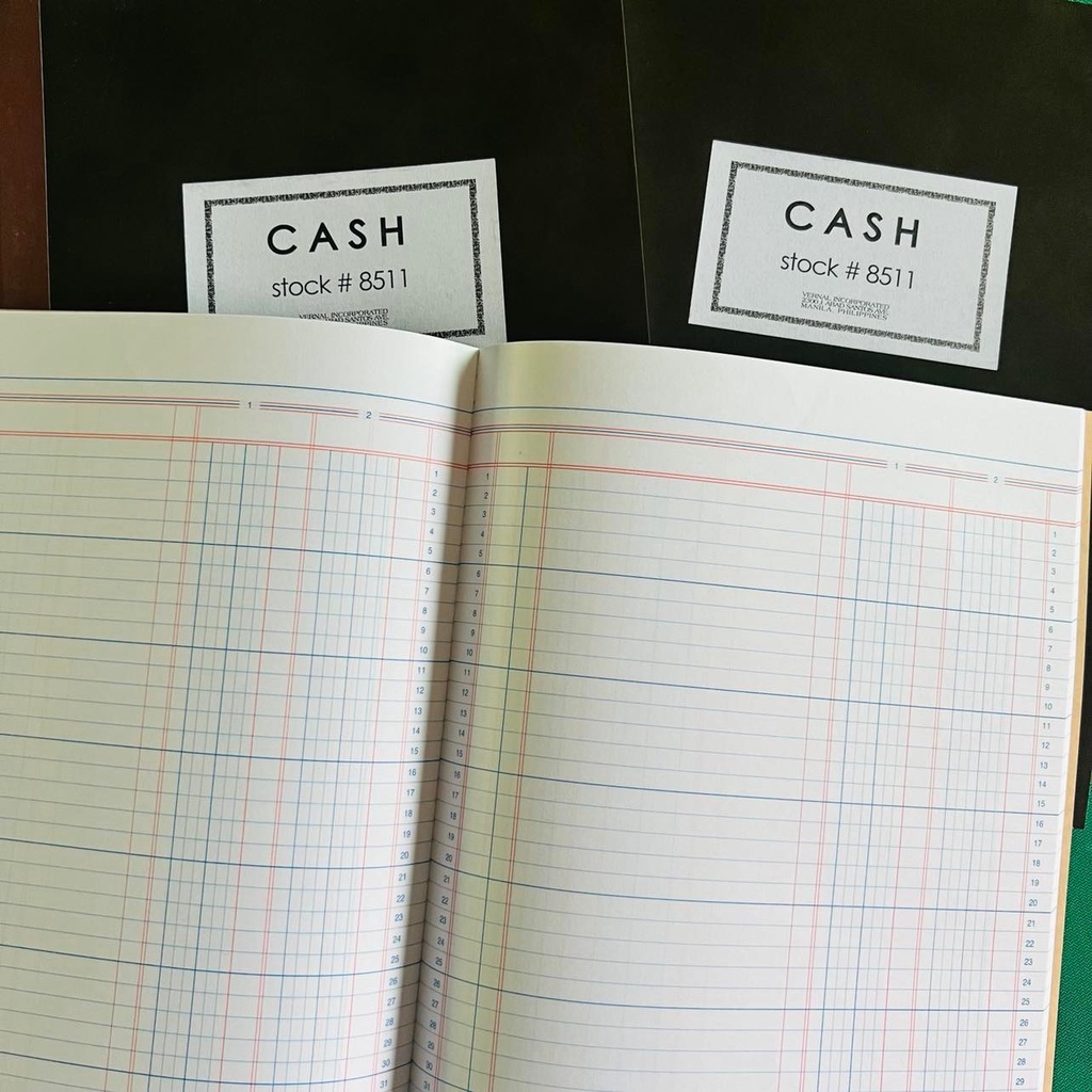 CASH Accounting Columnar Notebook Stock 8511 50 Leaves 8.5 x 11 inches