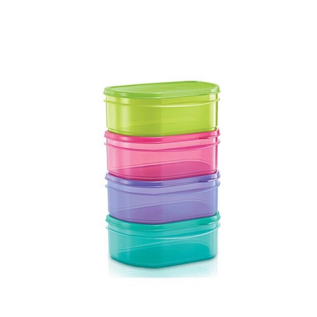 Tupperware Half Fridge Stackable (4pcs) 650ml | Shopee Philippines