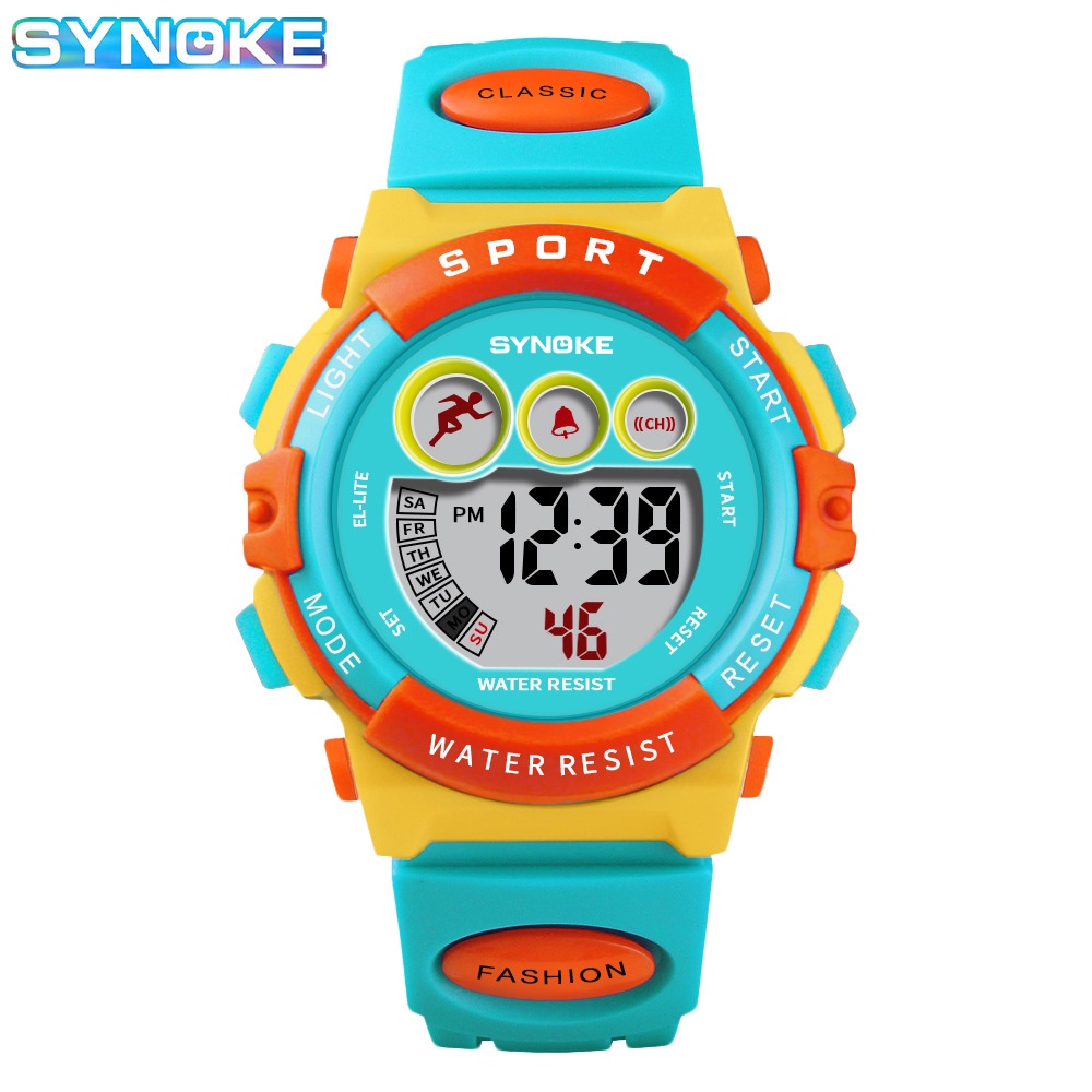 【Ready Stock】SYNOKE Watch For Kids Watches Boys Girls Luxury Waterproof  Sports Digital Watch