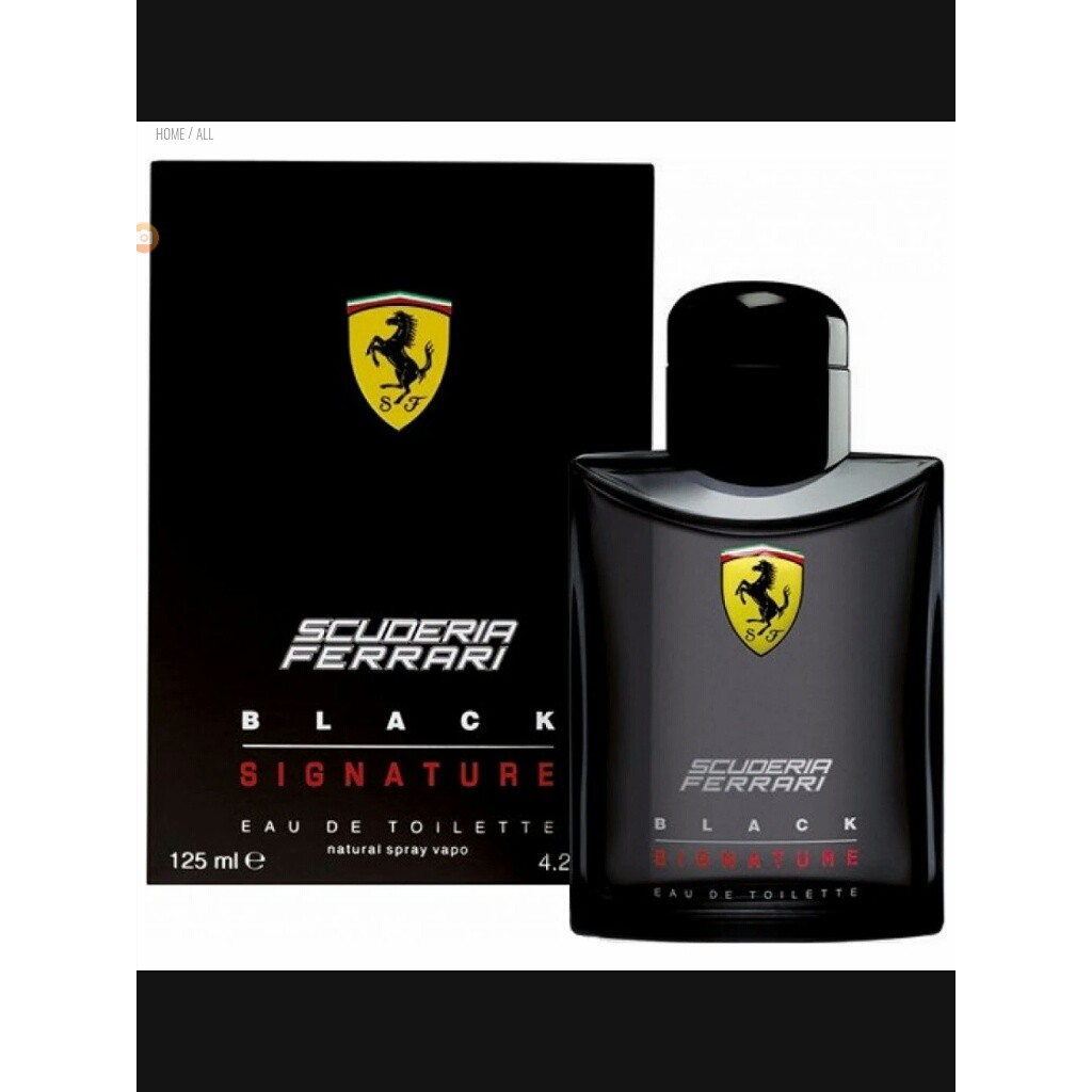 Scuderia Ferrari Black Signature Perfume for Men Shopee