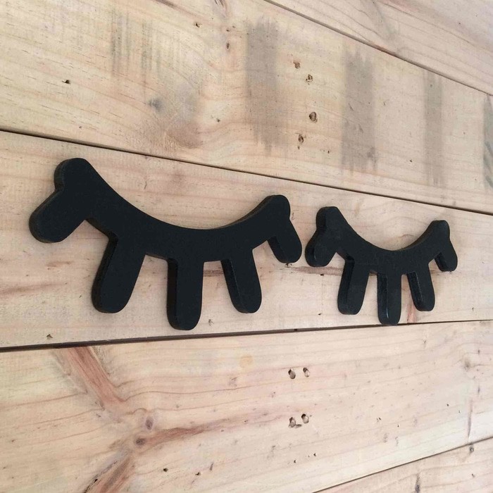 KAYU MATA Wood Carving Sleepy EYES WALL DECOR EYES Decoration EYELASH