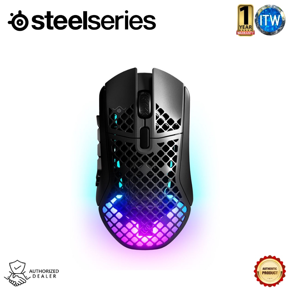 SteelSeries Aerox 9 - Wireless Ultra-lightweight 89g Optical Gaming Mouse  Black (62618)