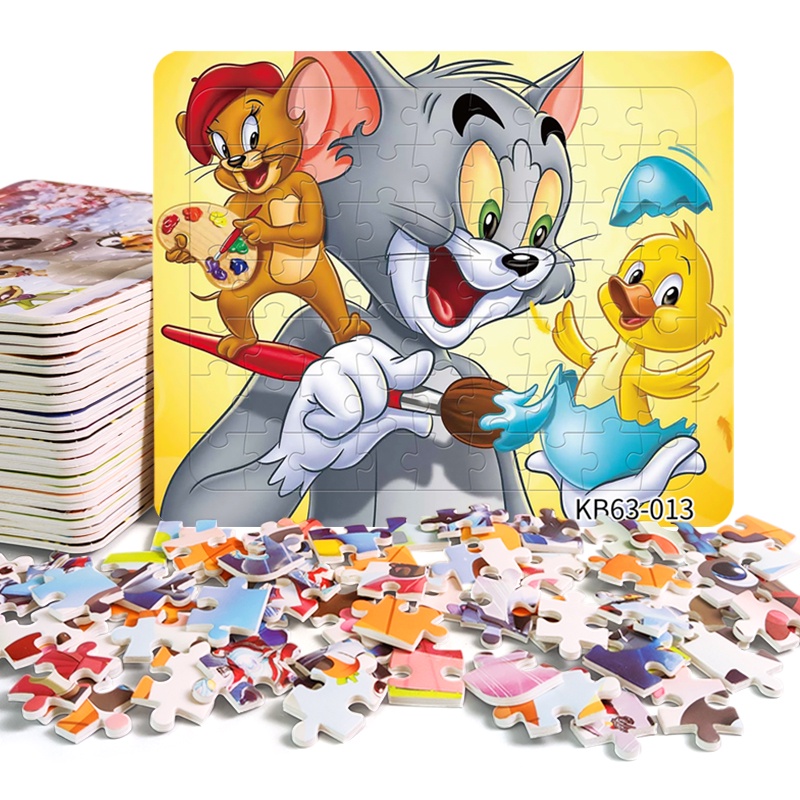 KB63PCS Puzzle Educational Early Childhood Education Paper Bottom ...