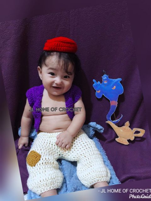 ALADDIN BABY COSTUME CROCHET DISNEY