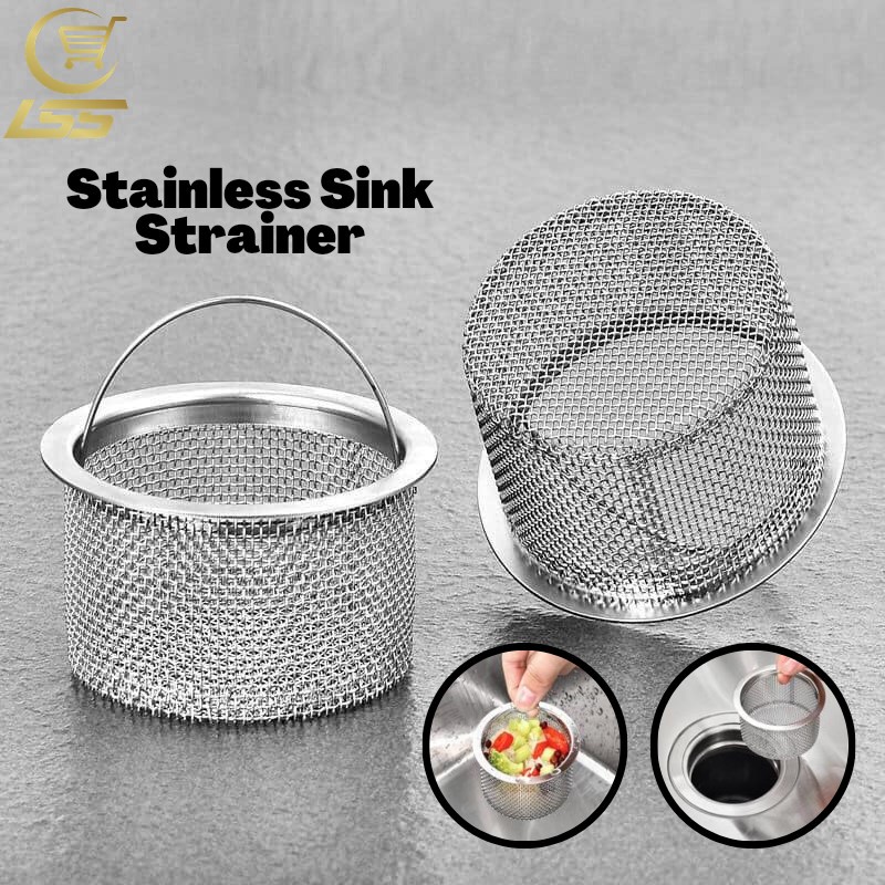 Kitchen Sink Strainer Plug Dense Hole Water Basin Sink Drain Filter Basket with Handle Drainer