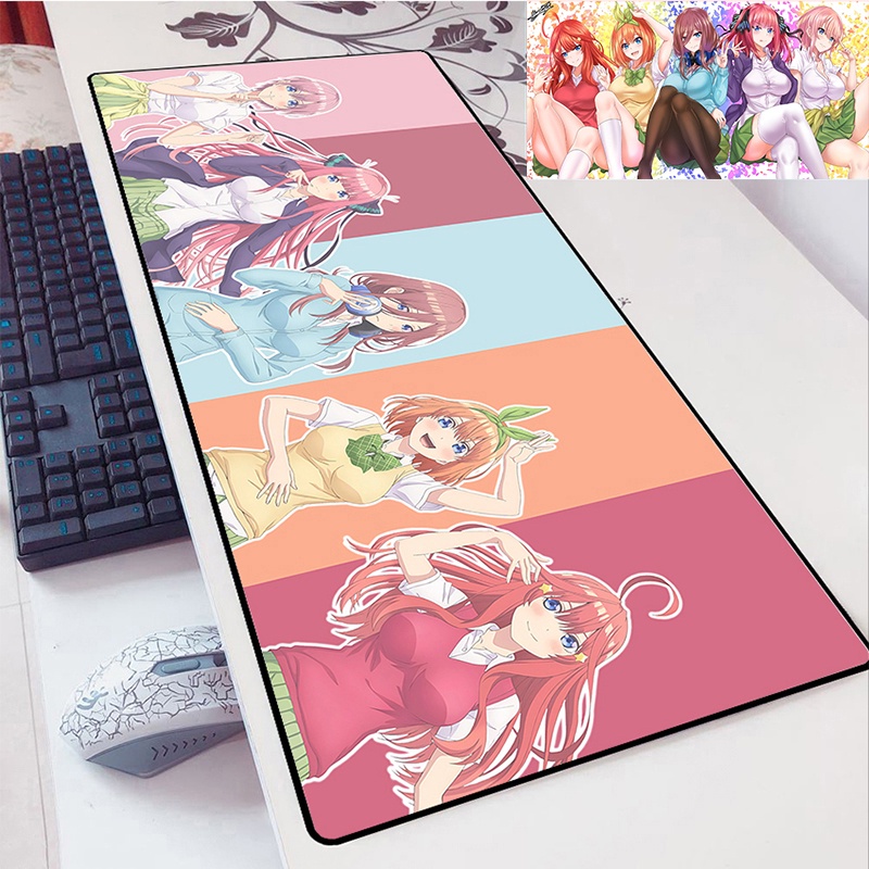 Anime The Quintessential Quintuplets Nakano Miku Mouse Pad Nakano Nino