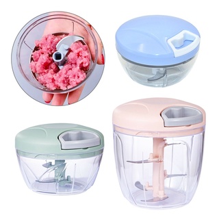 Manual Food Processor Chopper Box Mini Whale Design Gralic Press