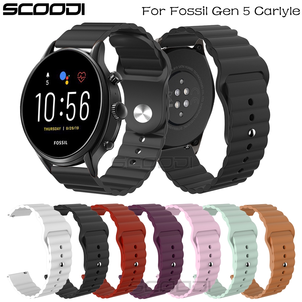 New 11 Colors Fossil gen 5 Silicone Soft Straps | Shopee Philippines