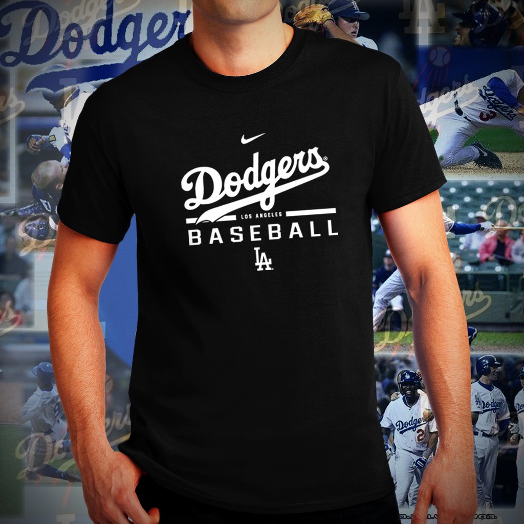 MLB T-Shirt - Los Angeles Dodgers, Large S-24472DOD-L - Uline