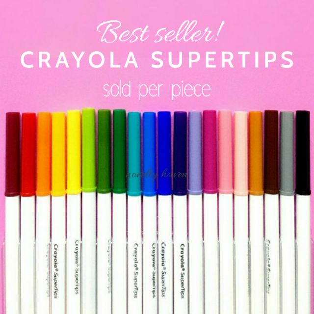 💜 Studygram 💜 on Instagram: “Crayola Super Tips 50 Swatches  ❤️🧡💛💚💙💜🖤 • • • • • • • • • • [tags] #studygram #s…